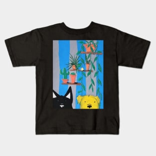 Houseplants & Canines Kids T-Shirt